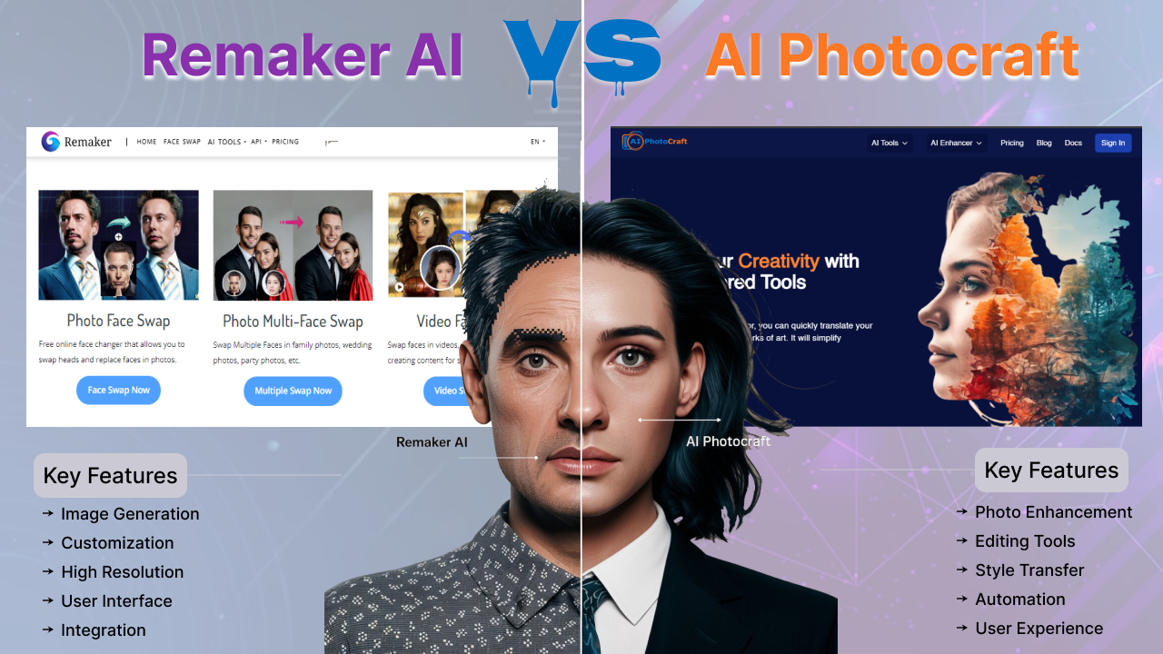 Remaker AI vs AI Photocraft: A Detailed Comparison