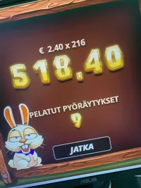 Slotty Vegas Bonus Bunny player big win