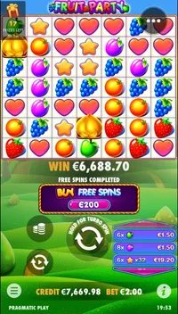 Amaya Fruit Party iso voitto