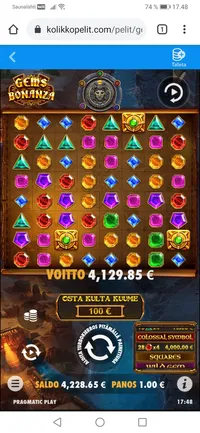 Kolikkopelit Gems bonanza iso voitto