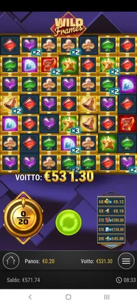Pikakasino Wild frames iso voitto Player wins whopping 2655x win on the Unknown game Wild frames. A small 0.2€ bet paid out a total of 531€ at Pikakasino.