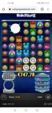 BluVegas Casino Reactoonz iso voitto