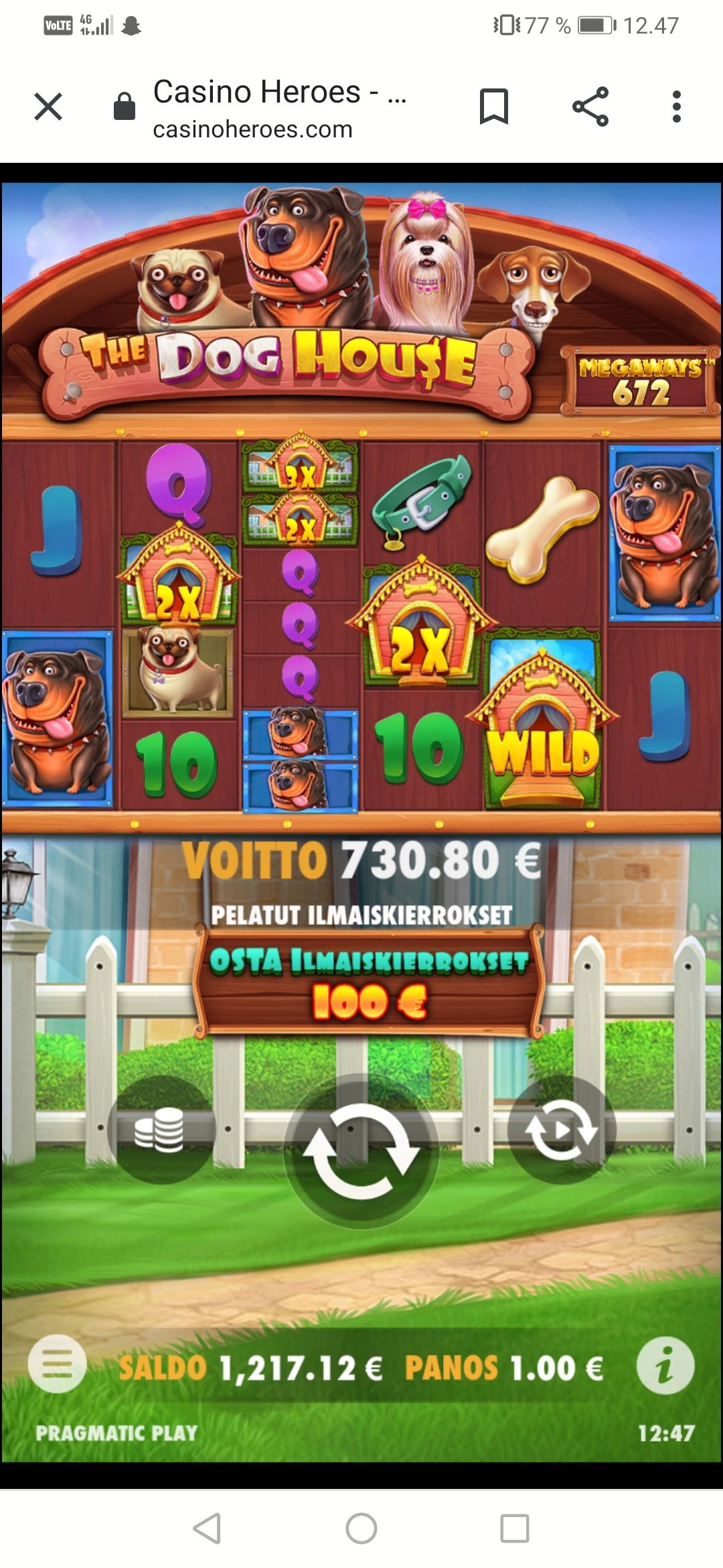 Casino Heroes undefined iso voitto