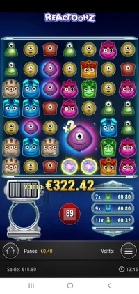 Unibet Reactoonz player big win
