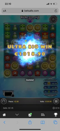 Betsafe Rectoonz 2 player big win