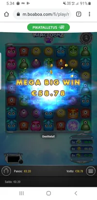BoaBoa Casino Reactoonz 2 player big win