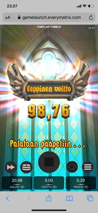 Pelaa.com Templar tumble iso voitto