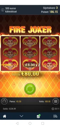 Fire Joker Fire Joker player big win