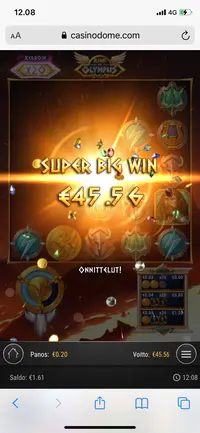 Casino Dome Rise Of Olympus player big win