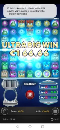 Royal Panda Reactoonz player big win