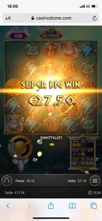 Casino Dome Rise Of Olympus player big win