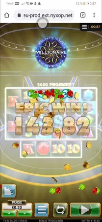 Paf Who Wants To Be A Millionaire Megaways player big win