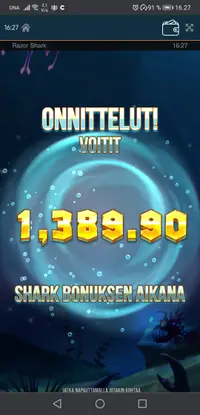Simple Casino Razor shark player big win