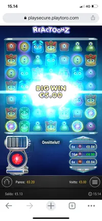 PlayToro Casino Reactoonz iso voitto