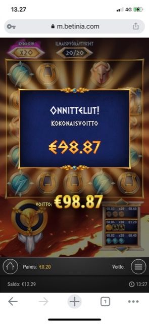 Betinia Casino undefined iso voitto