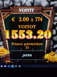 Captain Spins Casino Fire in the hole player big win