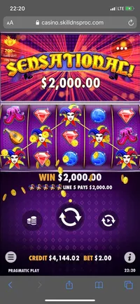 PlayOJO joker's jewels player big win Player lands massive 1000x win on the Unknown game joker's jewels. A small 2$ bet paid out a total of 2000$ at PlayOJO.