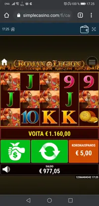 Simple Casino Roman Legion player big win
