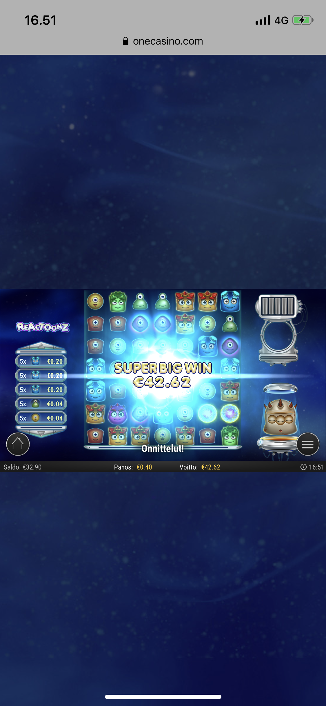 One Casino undefined iso voitto