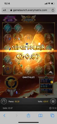 Spela Rise Of Olympus player big win