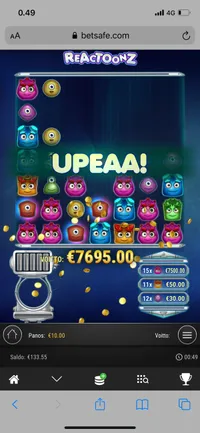 Betsafe Rectoonz player big win