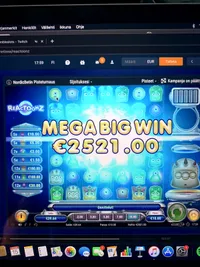 Nordicbet Reactoonz player big win