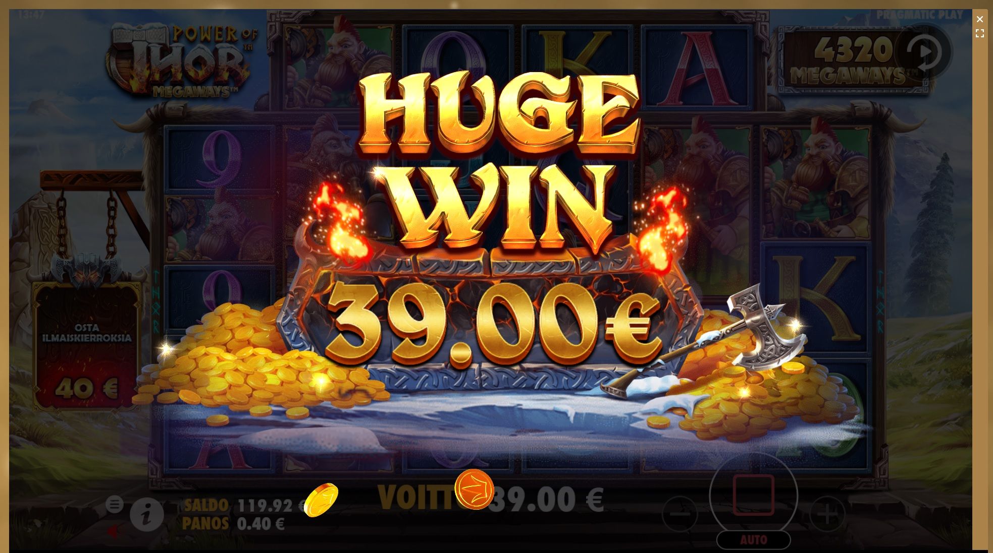 SuperSeven Casino undefined iso voitto
