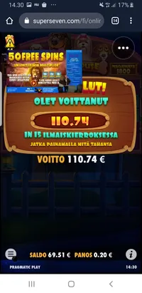 SuperSeven Casino Dog house megaways iso voitto