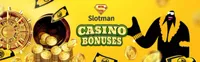 slotman casino bonuses If you’re looking to take advantage of a new casino bonus then slotman casino welcome bonus and free spins might be a good option for you-logo
