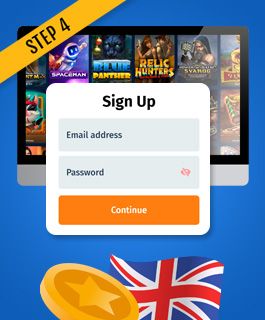 Create an account at an 60 free spin casino