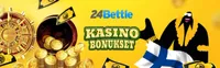 24bettle casino tarjoaa bonuksia ja ilmaiskierroksia niin uusille kuin vanhoillekin pelaajille. Tarjolla on loistavia etuja pelaajien kannalta-logo
