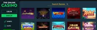 the online casino homepage the online casino homepage offers casino games, first deposit bonus and promotions for new players-logo