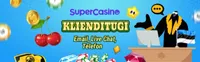 supercasino klienditugi SuperCasino on nagu nimigi ütleb tõeline Superkasiino! Vinged boonused nii kasiinos kui ka spordiennustuses, registreerimisvaba konto loomine ja Trustly kiirmaksed teevad sellest tõeliselt tänapäevase online kasiino-logo