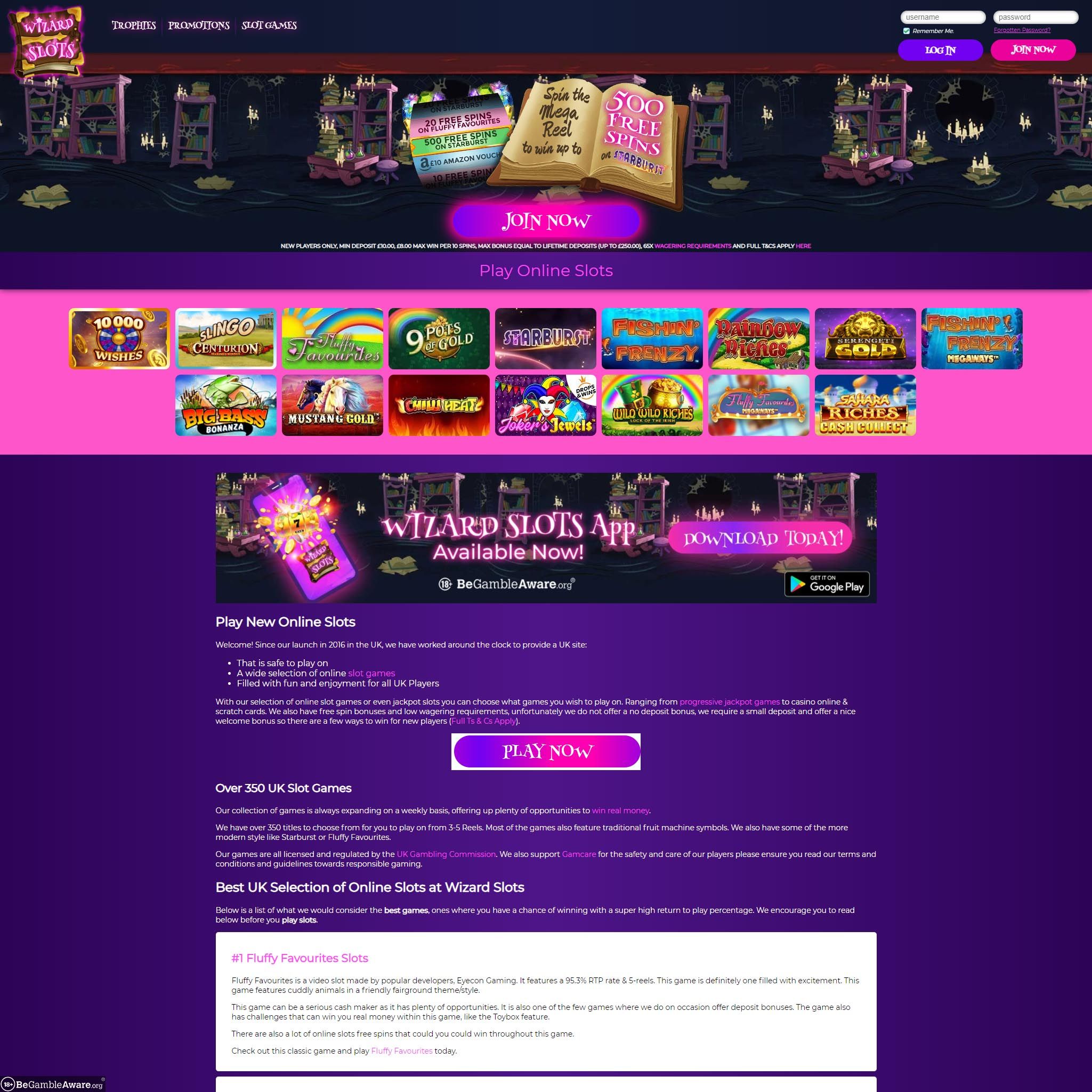 Wizard Slots UK review by Mr. Gamble