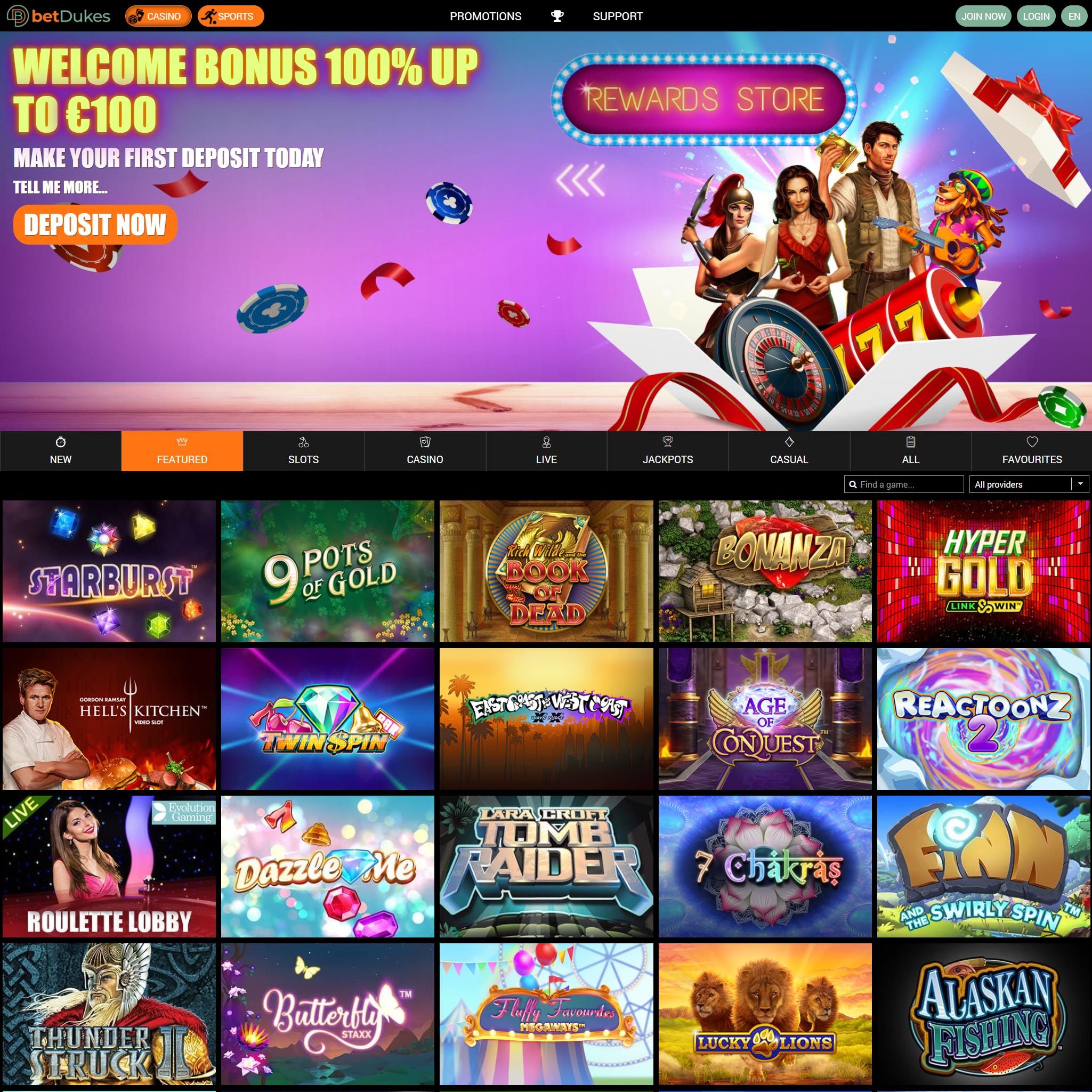 Dukes Casino review by Mr. Gamble