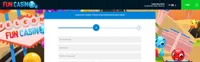 fun casino homepage lobby fun casino homepage offers casino games and promotions for new players-logo