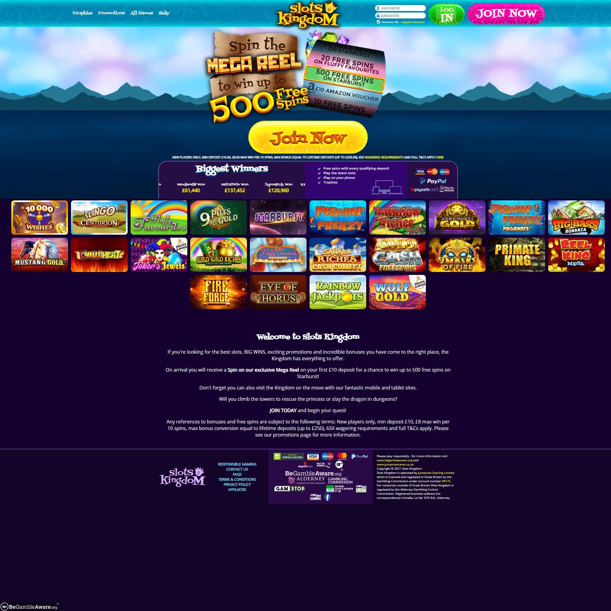 Slots Kingdom Casino review