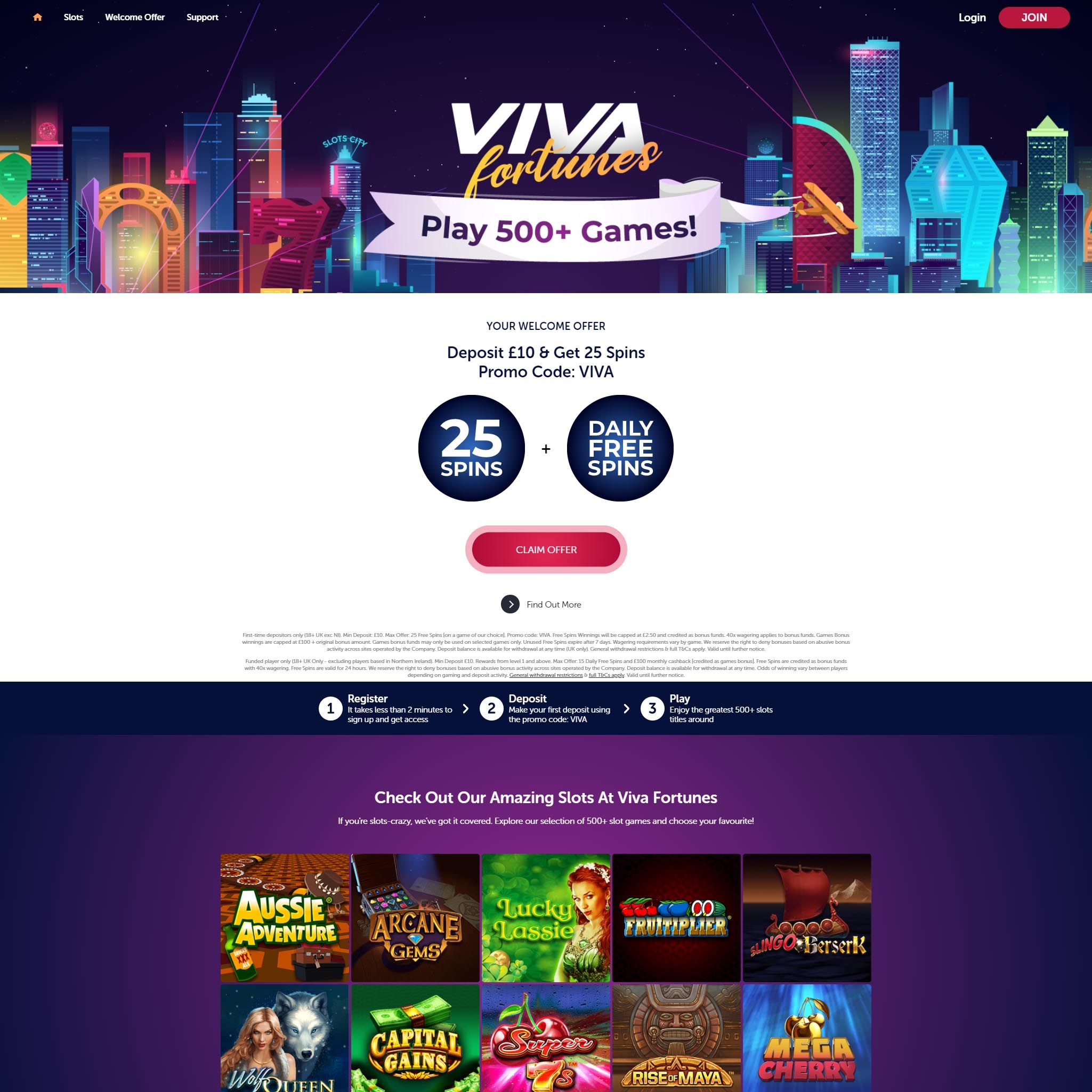 Viva Fortunes Casino UK review by Mr. Gamble