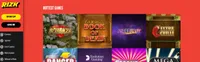Rizk UK casino lobby So if you have a preference, you will know immediately before clicking into the lobby. Rizk Live Casino Screenshot. Game Options and Features. Baccarat and other casino games-logo