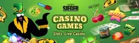 casino sieger games and slots casino sieger offers various casino games like slots, live casino games like blackjack, baccarat and roulette-logo