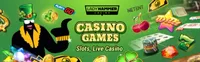 ladyhammer casino offers various casino games like slots, live casino games like blackjack, baccarat and roulette-logo