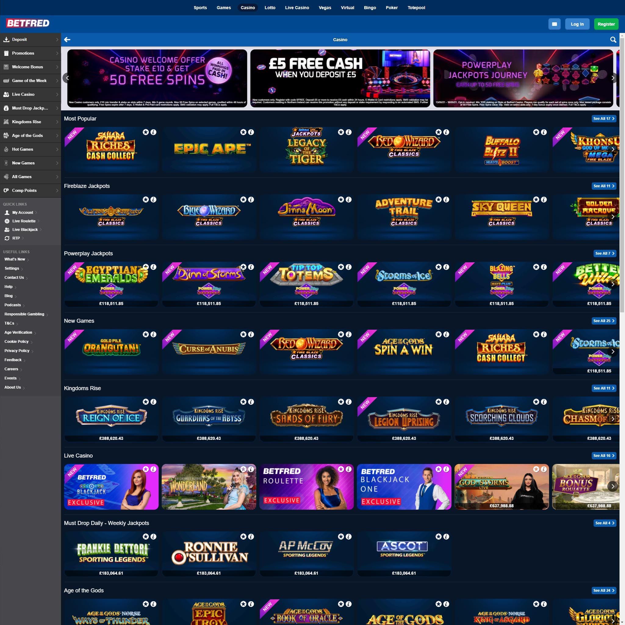 Betfred Casino review