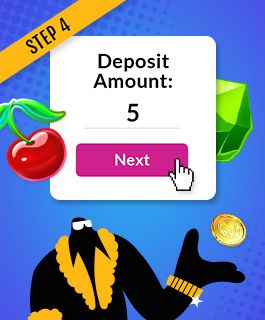 Make a deposit to claim a 5 casino bonus