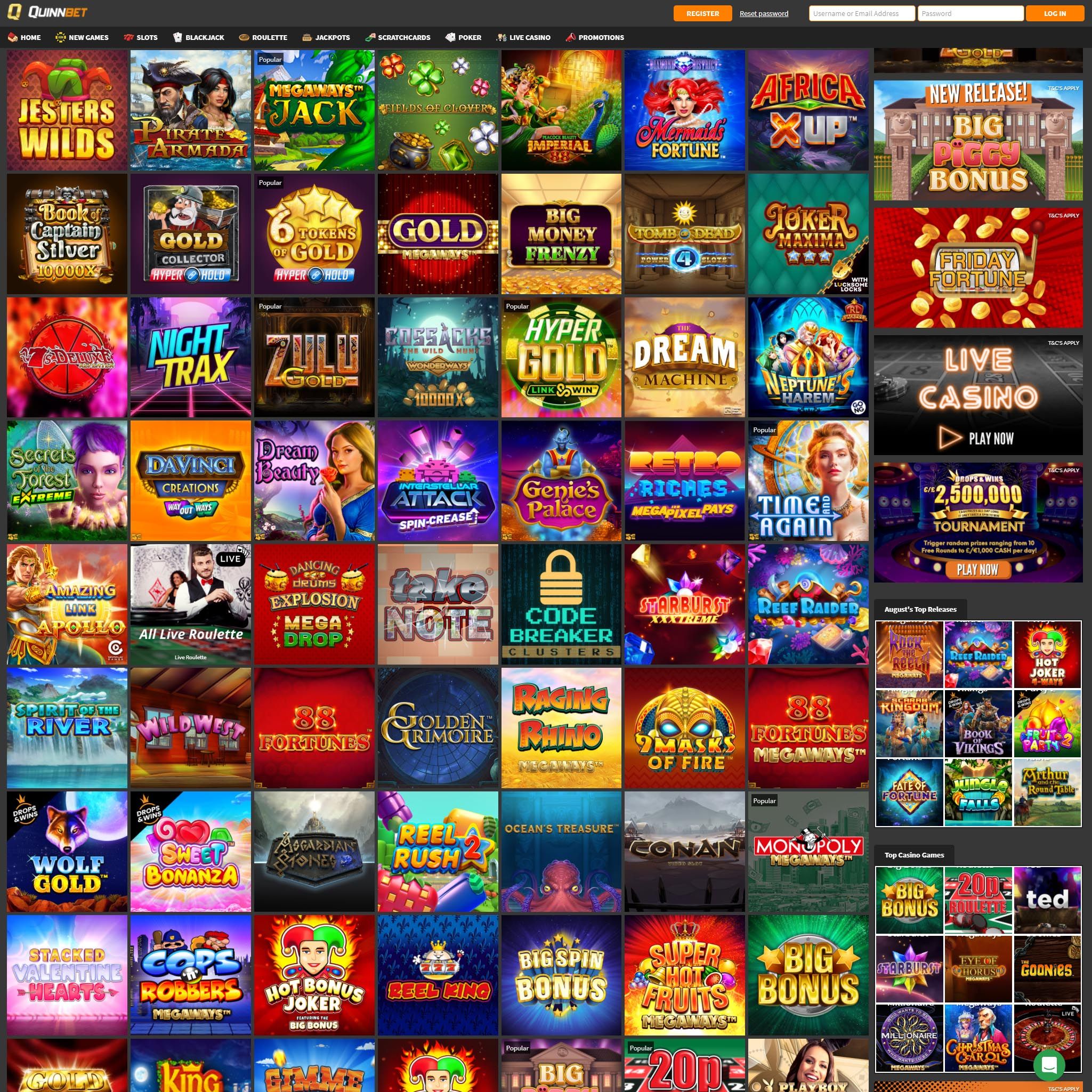 QuinnCasino Review 2023 | Bonus, Free Spins & Games