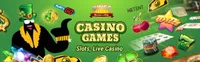 kingswin casino offers various casino games like slots, live casino games like blackjack, baccarat and roulette-logo