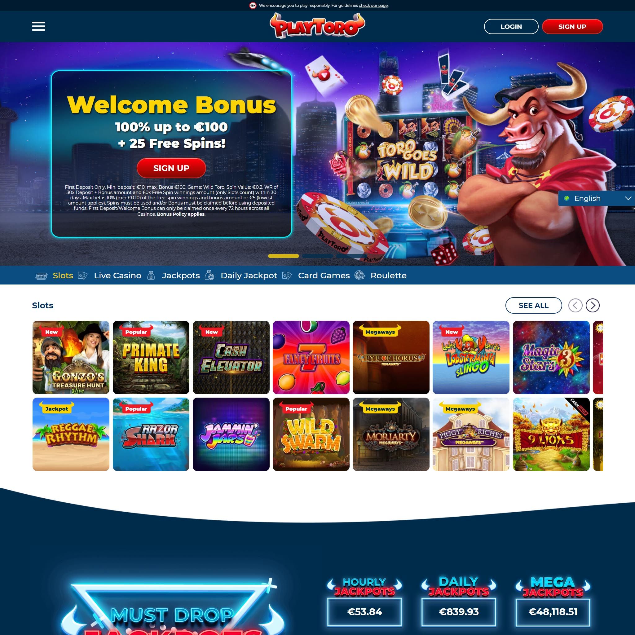 PlayToro Casino review