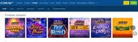 coral casino homepage offers casino games, first deposit bonus and promotions for new uk players