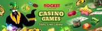 rocket casino games and slots rocket casino offers various casino games like slots, live casino games like blackjack, baccarat and roulette-logo