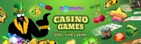 nomini casino offers various casino games like slots, live casino games like blackjack, baccarat and roulette-logo