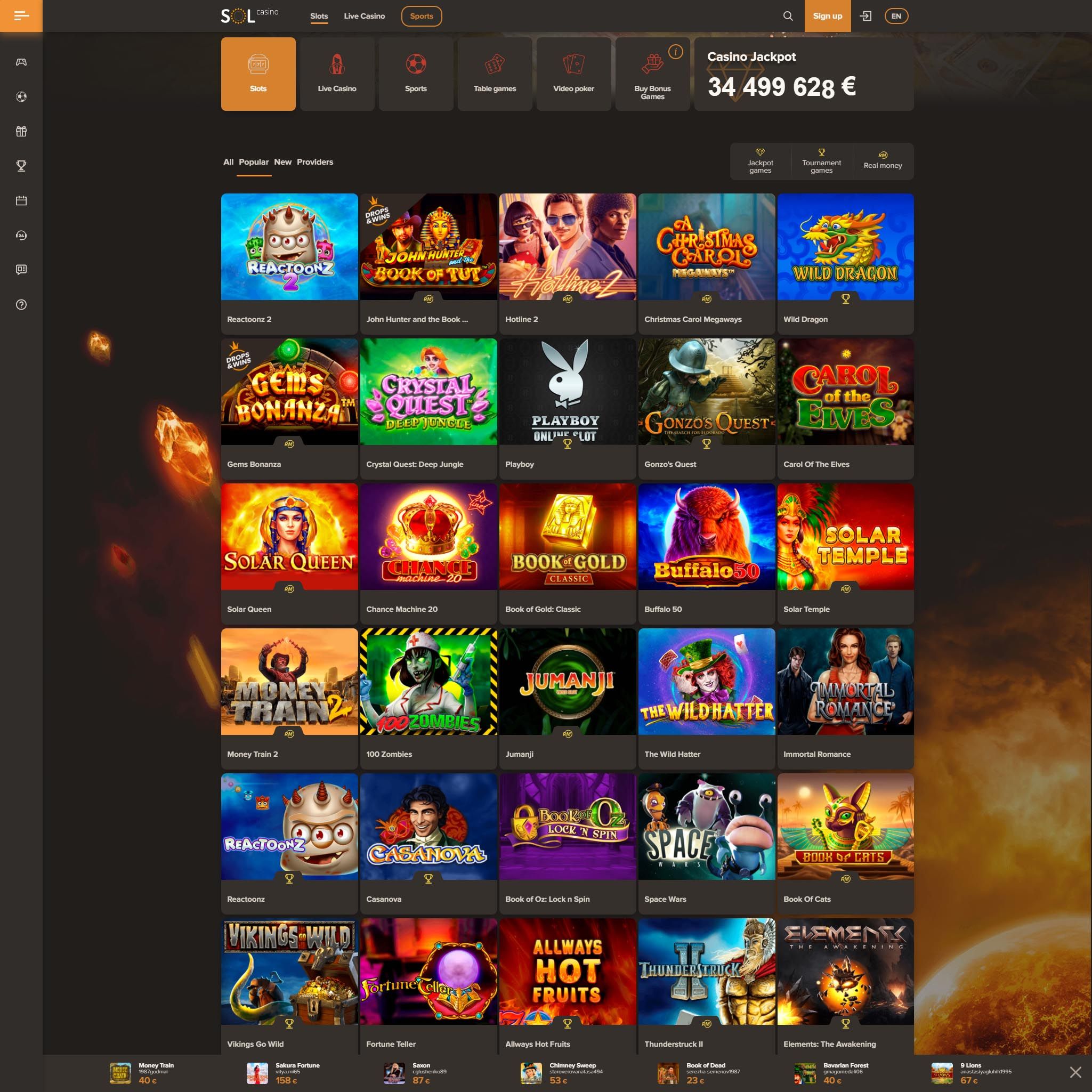 Sol Casino review by Mr. Gamble